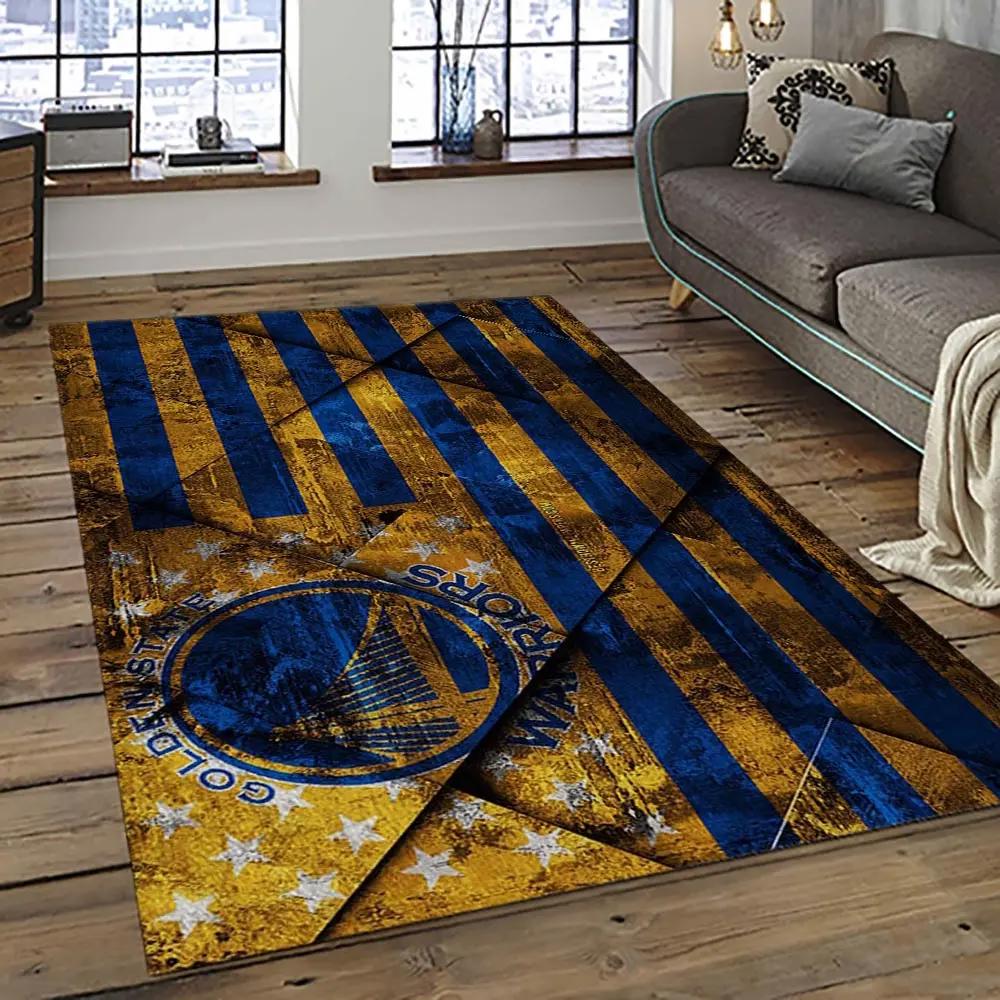 Nba golden state warriors basketball team logo sport carpet area rug home decor best gift for friends gsw81 Rectangle Rug