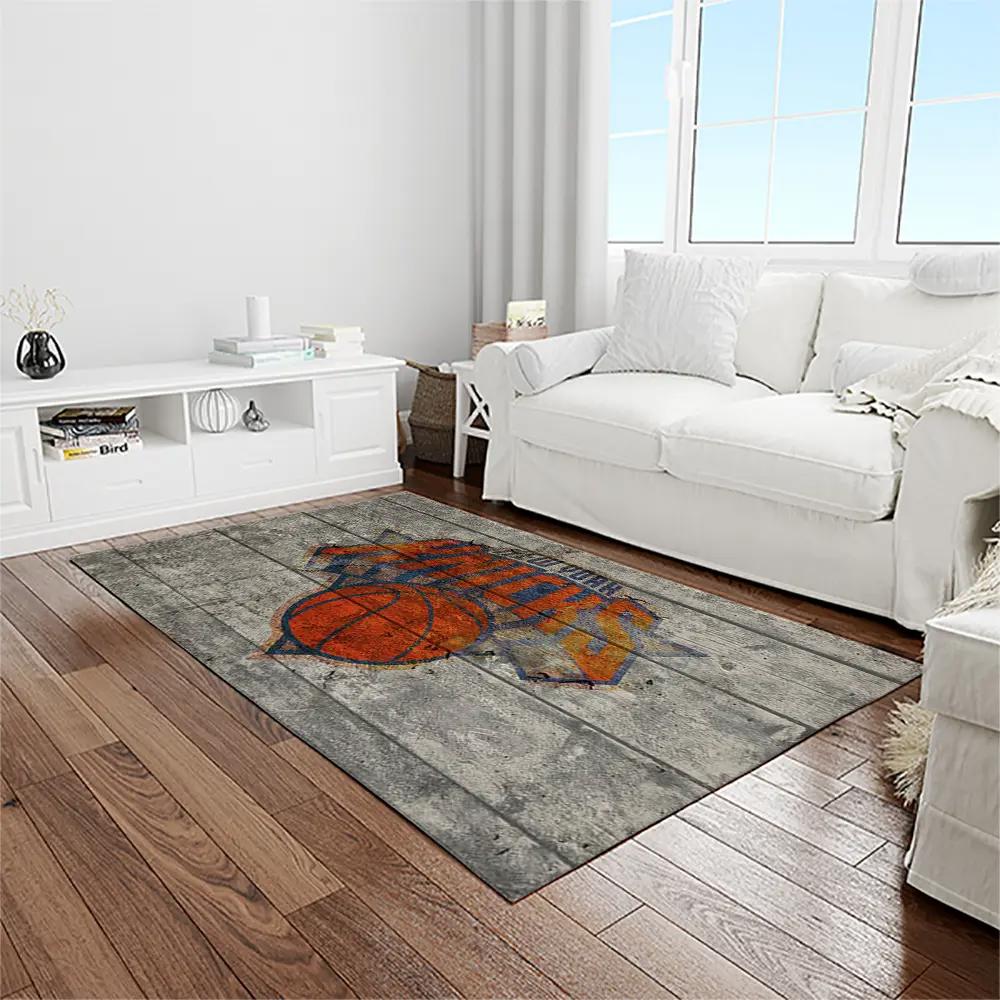 Nba new york knicks basketball team logo rectangle area rug nyk38 Rectangle Rug