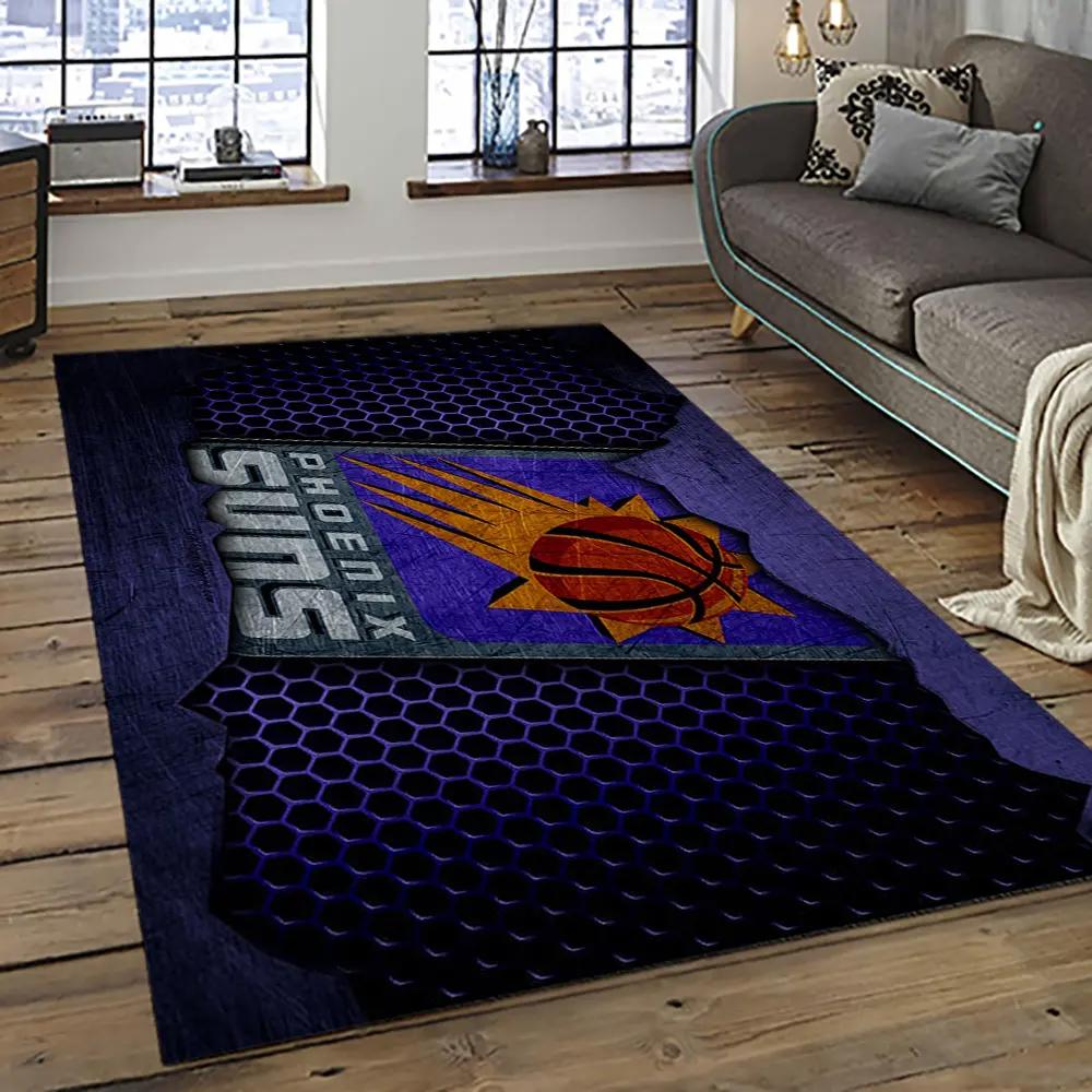 Nba phoenix suns basketball team logo sport carpet rectangle area rug for living room ps42 Rectangle Rug