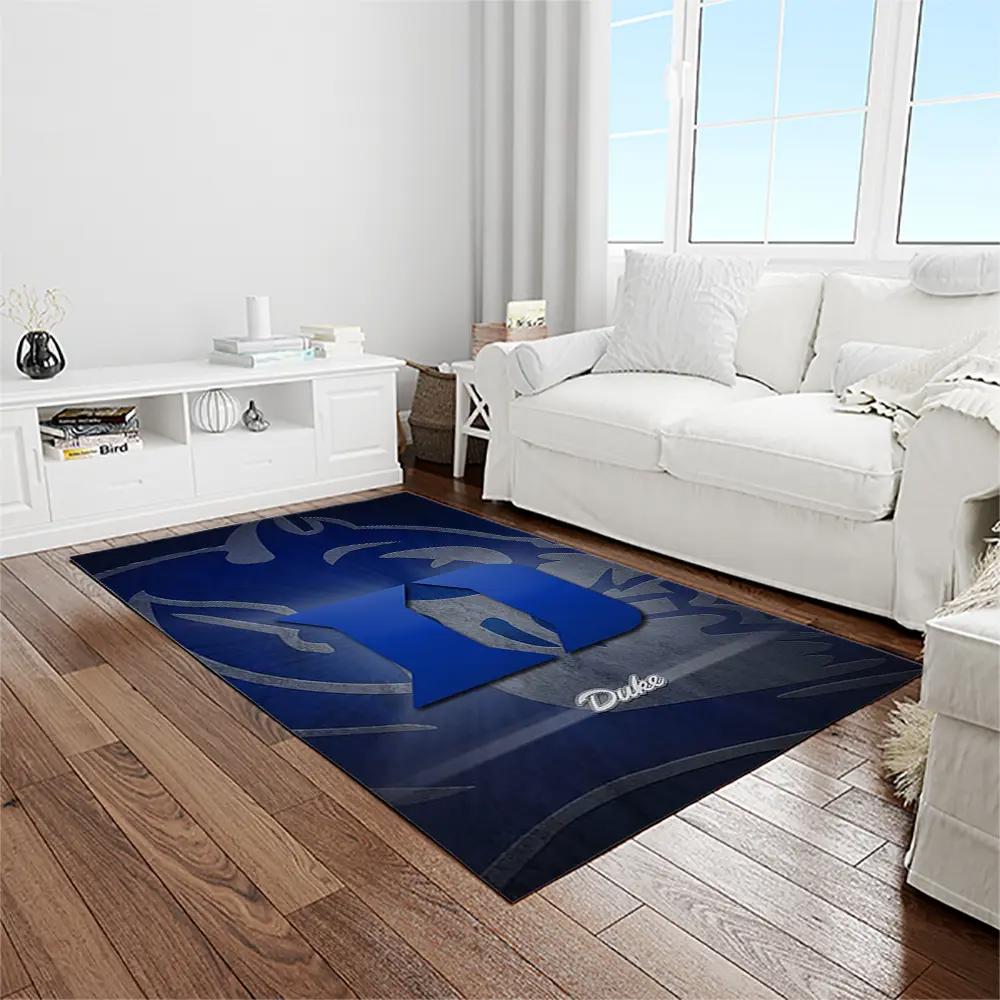 Ncaa duke blue devils college sport basketball and foolball team logo rectangle area rug dbs01 Rectangle Rug