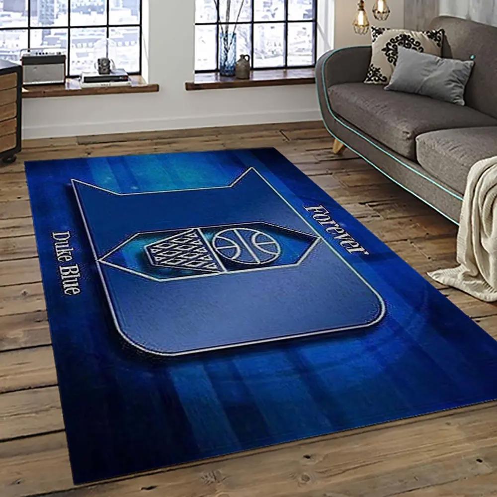 Ncaa duke blue devils football team logo sport carpet area rug home decor best gift for friends dkbd14 Rectangle Rug