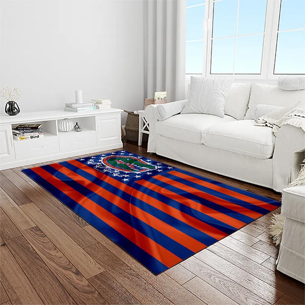 Ncaa florida gators college sport basketball and foolball team logo rectangle area rug fg11 Rectangle Rug