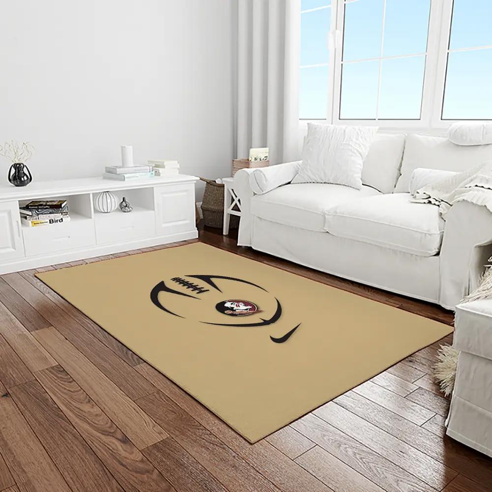 Ncaa florida state seminoles sport basketball and foolball team logo rectangle area rug fss40 Rectangle Rug