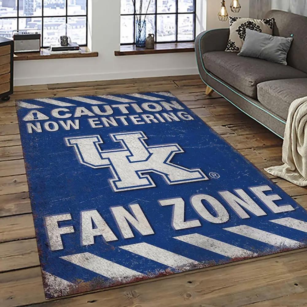 Ncaa kentucky wildcats football team logo sport carpet area rug home decor best gift for friends ktwc12 Rectangle Rug