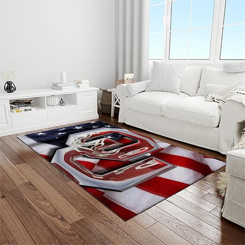 Ncaa oklahoma sooners sport basketball and foolball team logo rectangle area rug os52 Rectangle Rug
