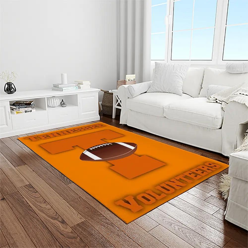 Ncaa tennessee volunteers college sport basketball and foolball team logo rectangle area rug tvs20 Rectangle Rug