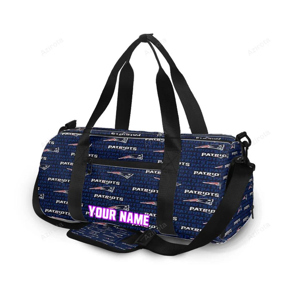New england patriots10 personalized name travel bag gym bag 538 Travel Bag