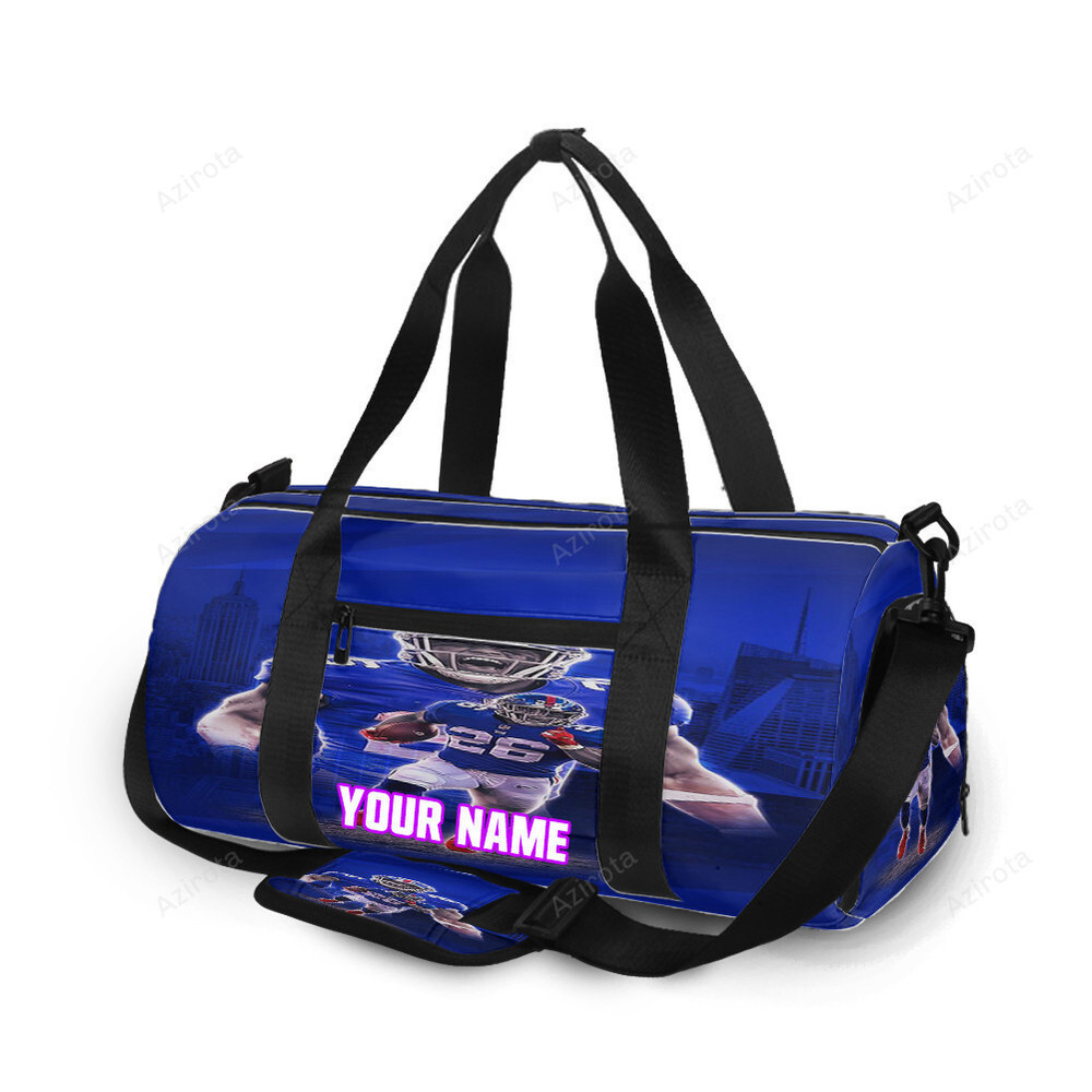 New york giants saquon barkley5 personalized name travel bag gym bag 1837 Travel Bag