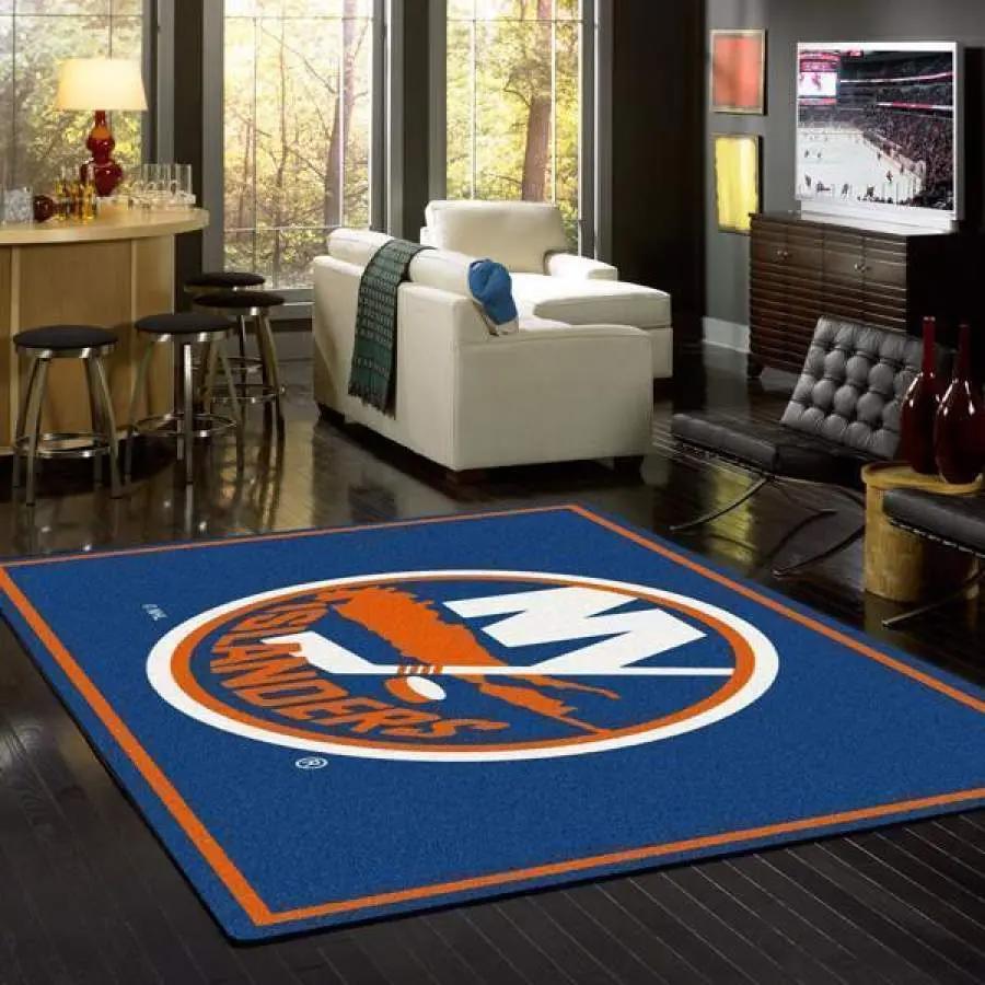 New york islanders nhl nice gift home decor rectangle living room rug Rectangle Rug