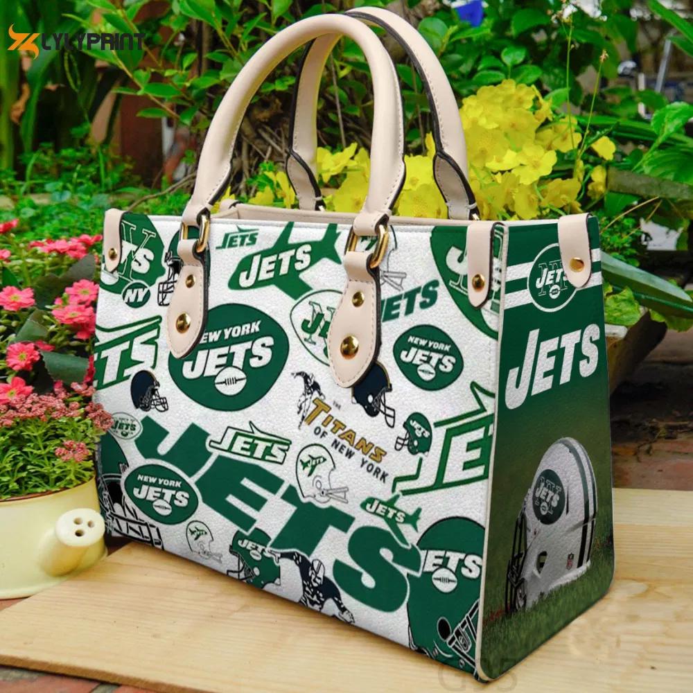 New york jets love a1 leather bag g95 1724 Women Leather Hand Bag