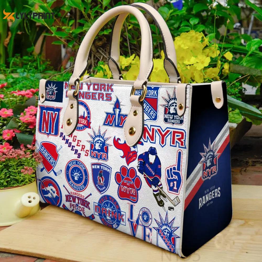 New york rangers leather handbag 2 2975 Women Leather Hand Bag