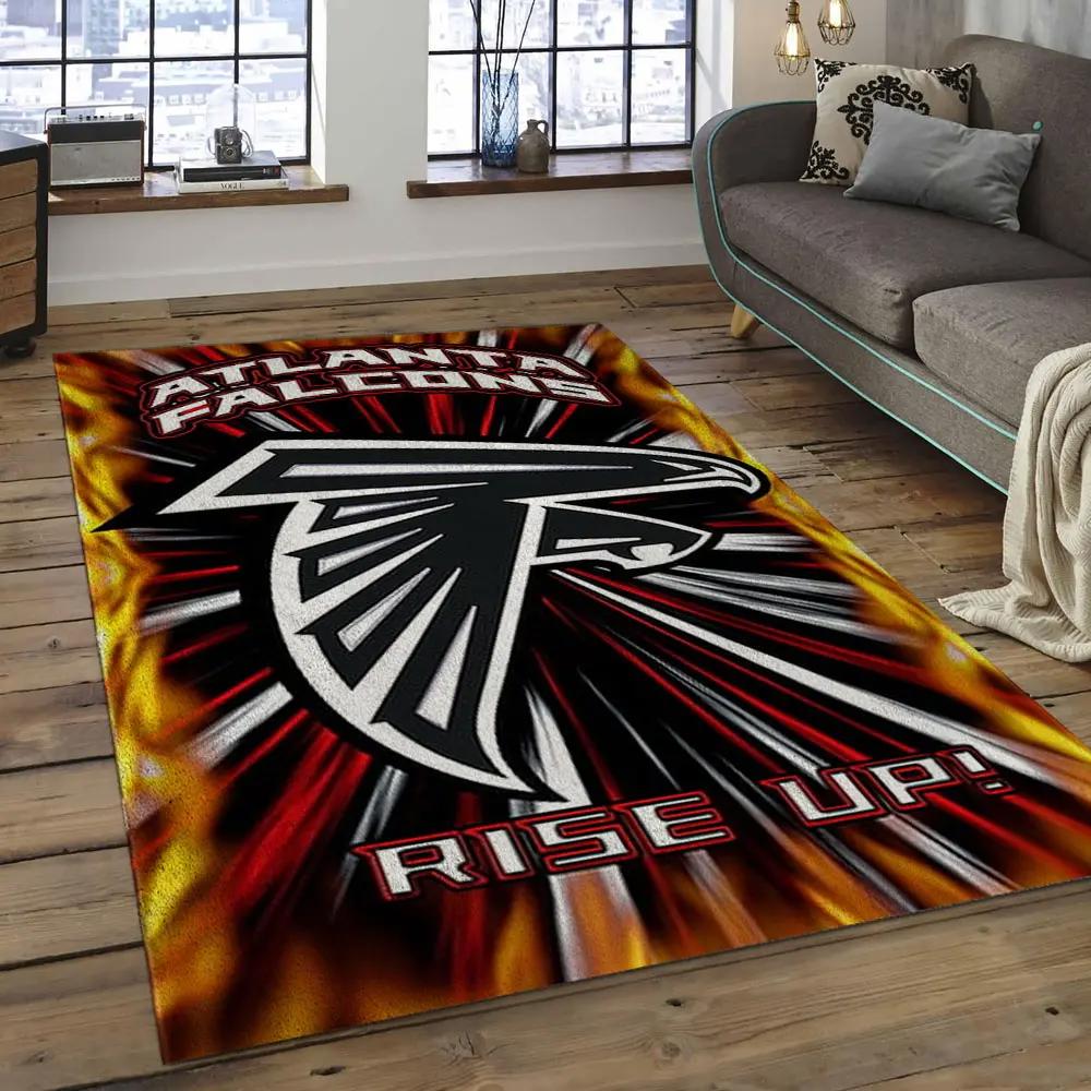 Nfl atlanta falcons football team logo rectangle area rug af02 Rectangle Rug