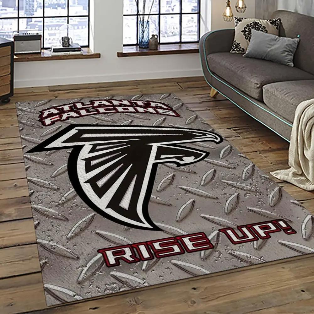 Nfl atlanta falcons football team logo sport carpet area rug home decor best gift for friends atfl1 Rectangle Rug