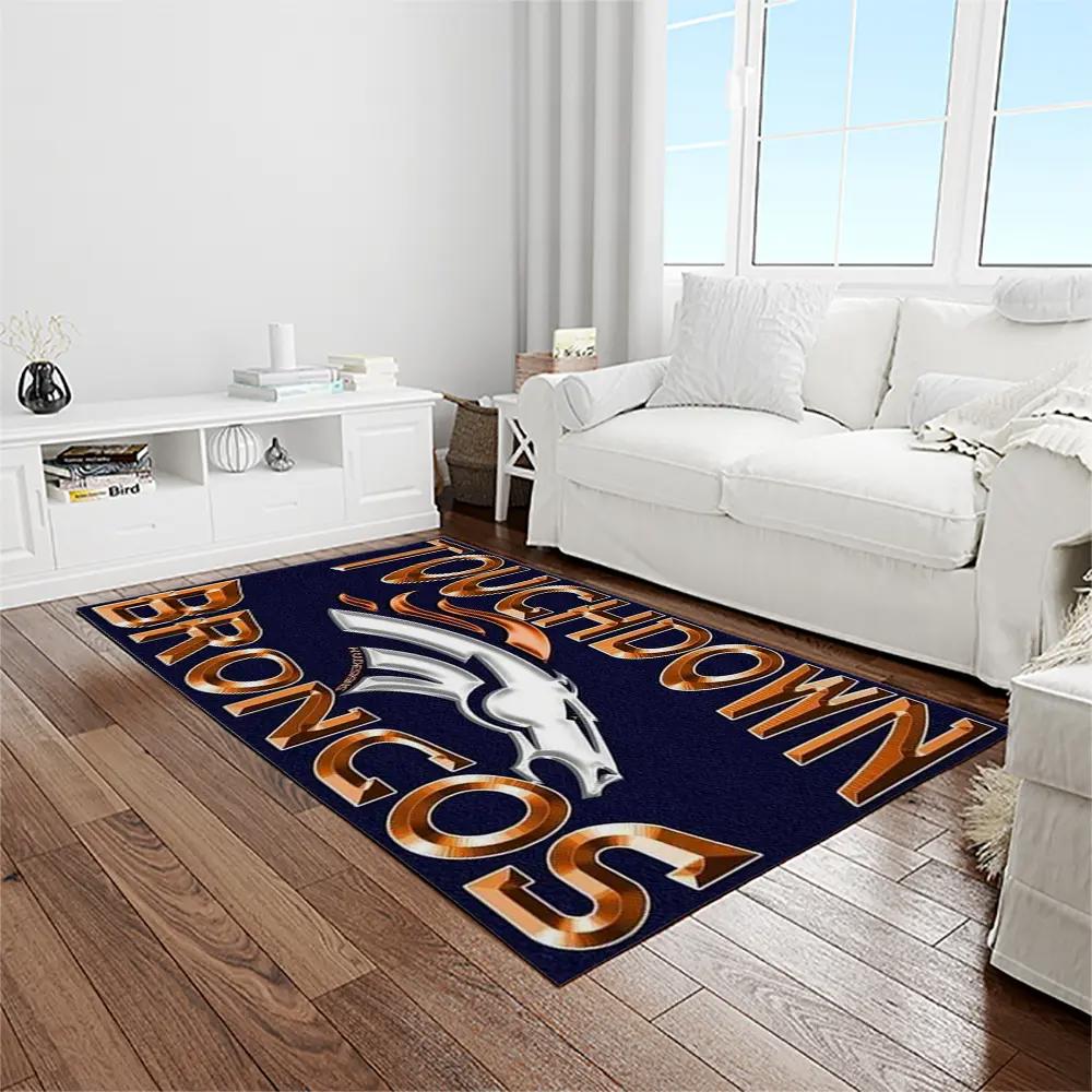 Nfl denver broncos football team logo rectangle area rug db23 Rectangle Rug