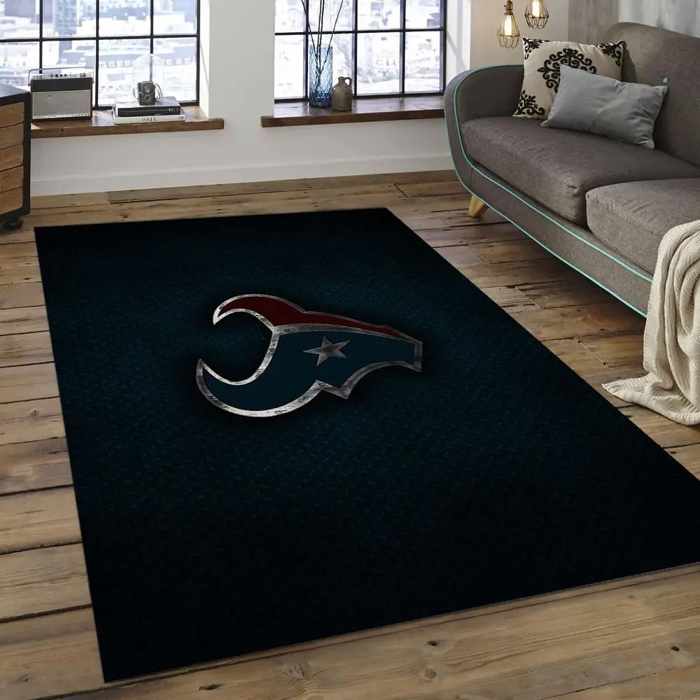 Nfl houston texans football team logo rectangle area rug ht11 Rectangle Rug