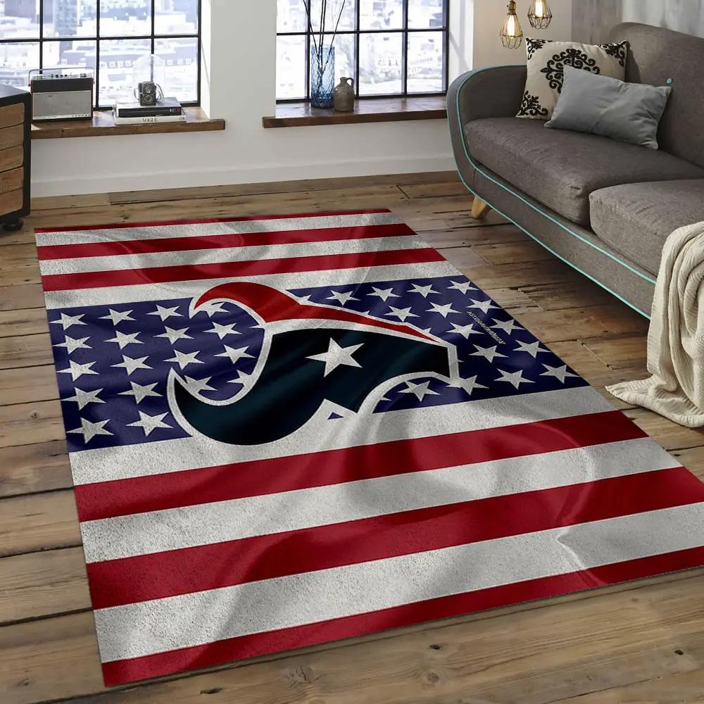 Nfl houston texans football team logo rectangle area rug ht31 Rectangle Rug