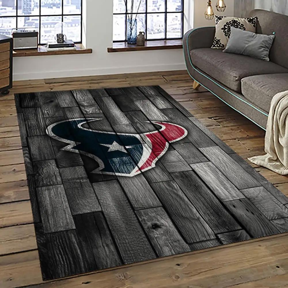 Nfl houston texans football team logo sport carpet area rug home decor best gift for friends ht51 Rectangle Rug