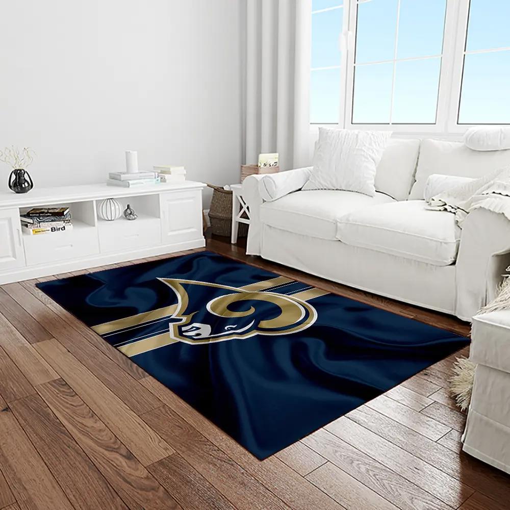 Nfl los angeles rams football team logo rectangle area rug lar52 Rectangle Rug