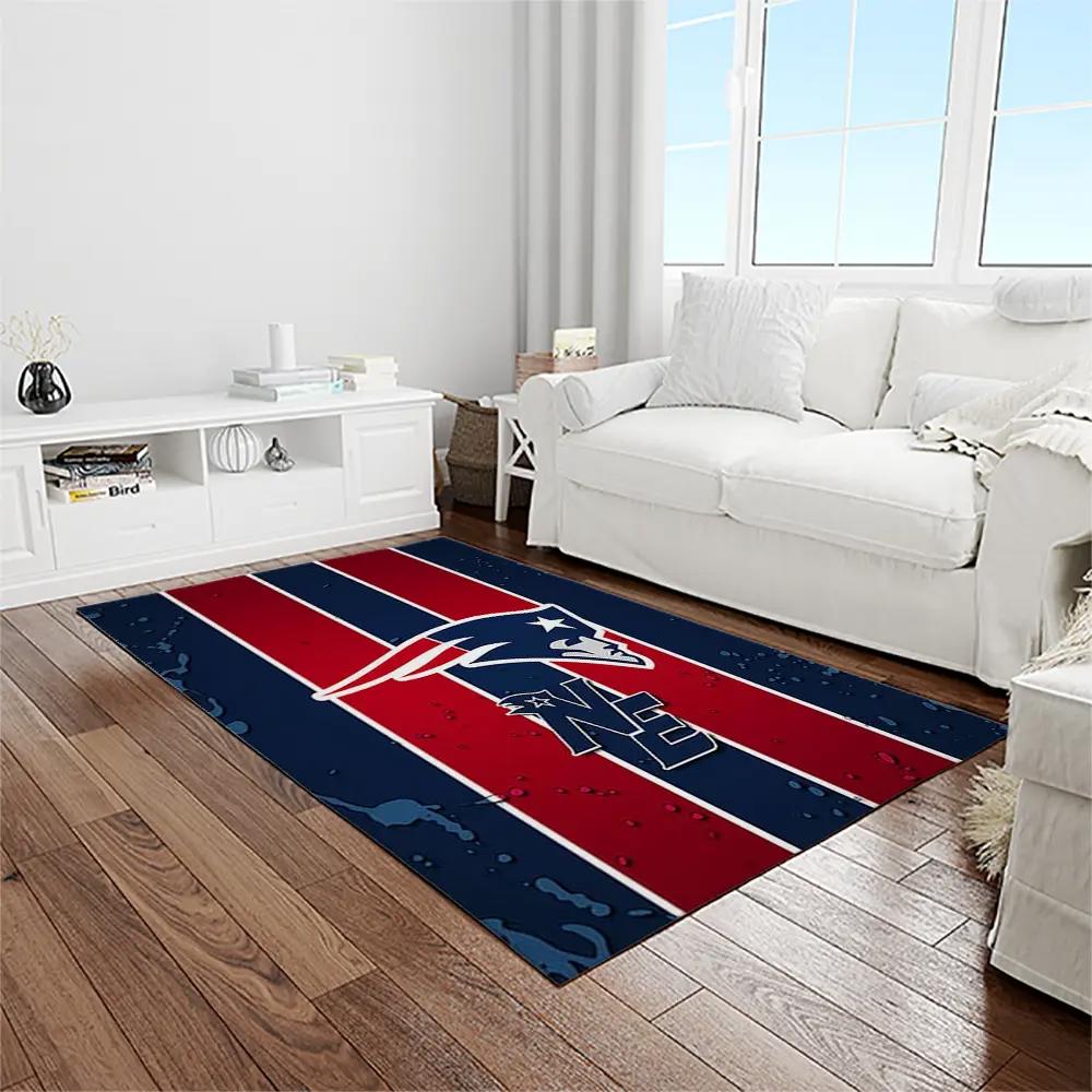 Nfl new england patriots football team logo rectangle area rug nep10 Rectangle Rug