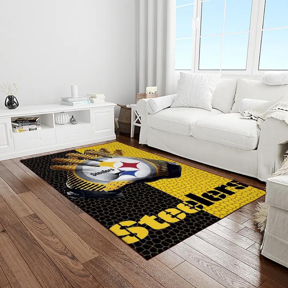 Nfl pittsburgh steelers football team logo rectangle area rug ptts40 Rectangle Rug