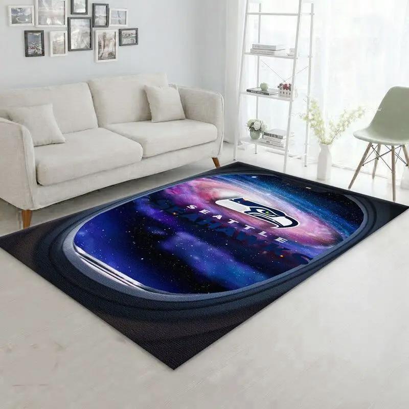 Nfl seattle seahawks football sport rug area rug living room home decor 16 Rectangle Rug