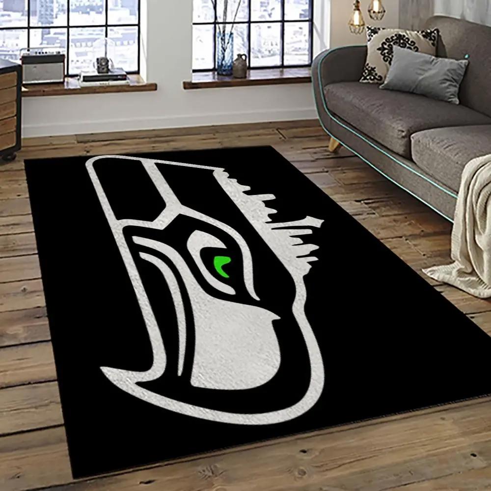Nfl seattle seahawks football team logo sport carpet area rug home decor best gift for friends ss26 Rectangle Rug