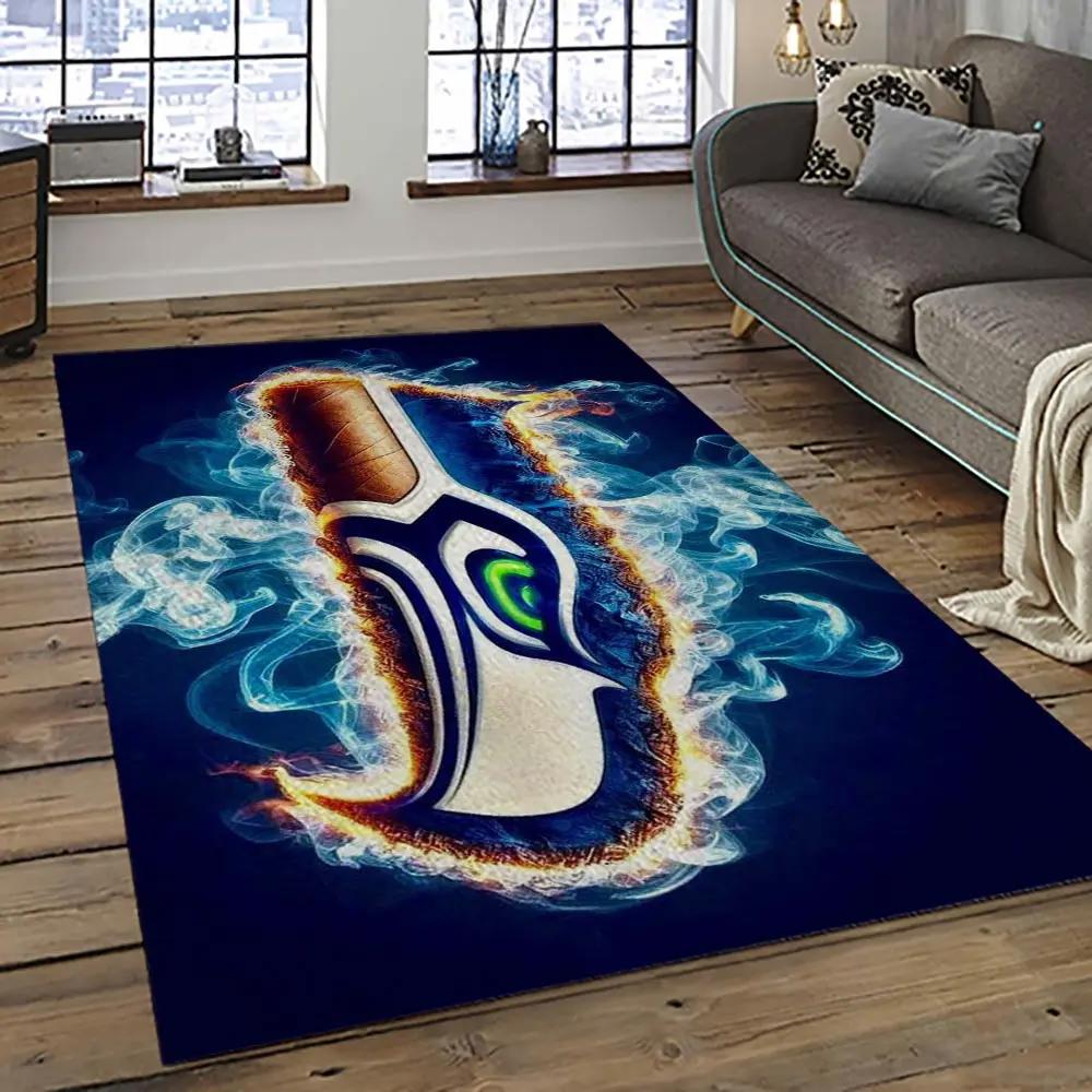 Nfl seattle seahawks football team logo sport carpet area rug home decor best gift for friends ss74 Rectangle Rug