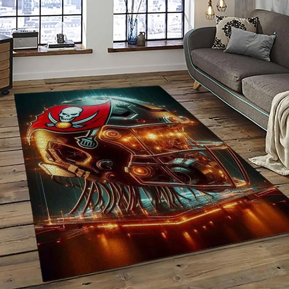 Nfl tampa bay buccaneers football team logo sport carpet area rug home decor best gift for friends tpbb53 Rectangle Rug