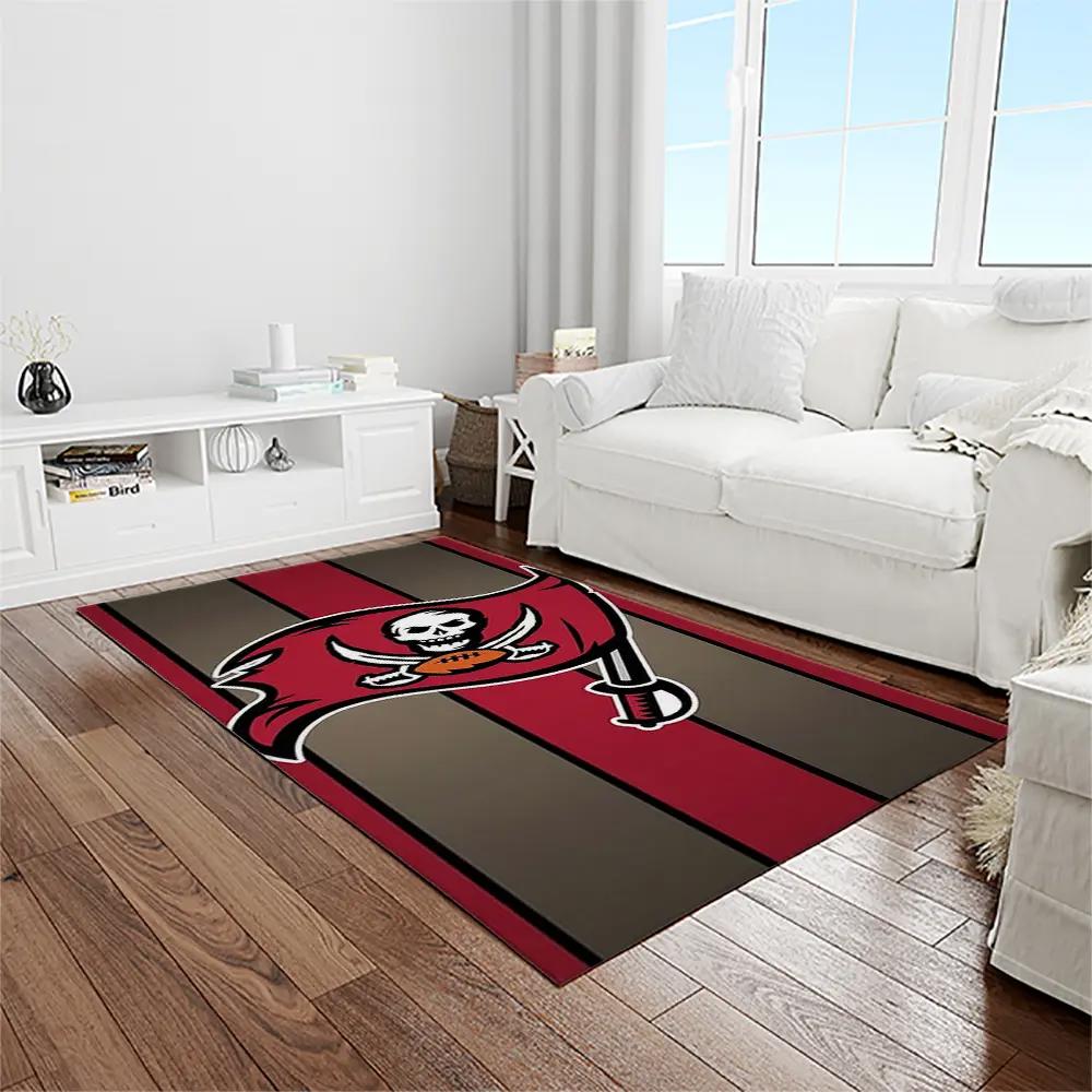 Nfl tampa bay buccaneers team logo rectangle area rug tbb07 Rectangle Rug