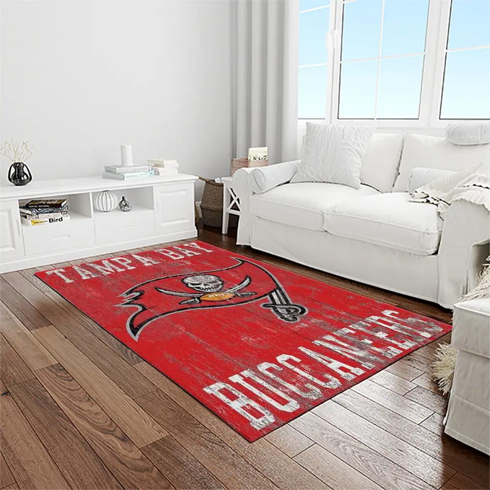 Nfl tampa bay buccaneers team logo rectangle area rug tbb31 Rectangle Rug
