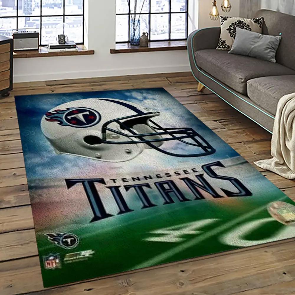 Nfl tennessee titans football team logo sport carpet area rug home decor best gift for friends tt46 Rectangle Rug