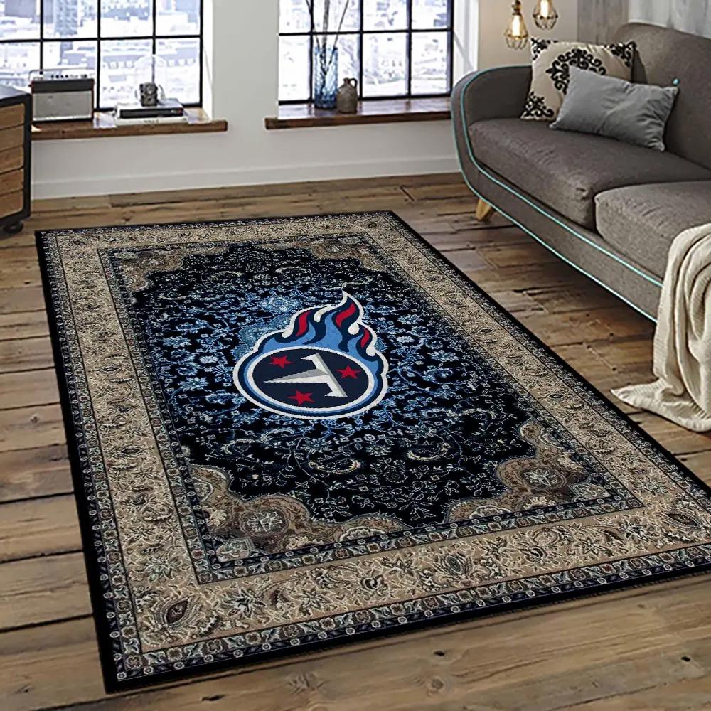 Nfl tennessee titans football team logo sport carpet area rug home decor best gift for friends tt67 Rectangle Rug