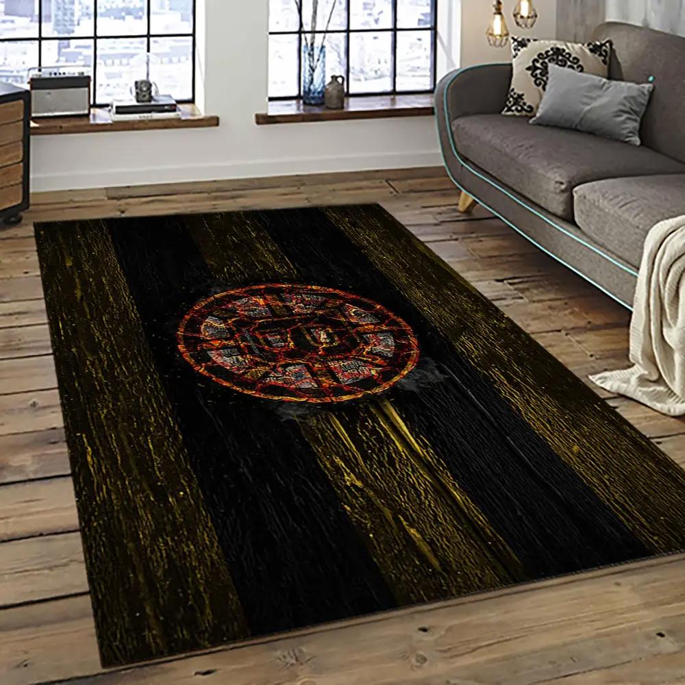 Nhl boston bruins hockey team logo sport carpet rectangle area rug for living room bb68 Rectangle Rug