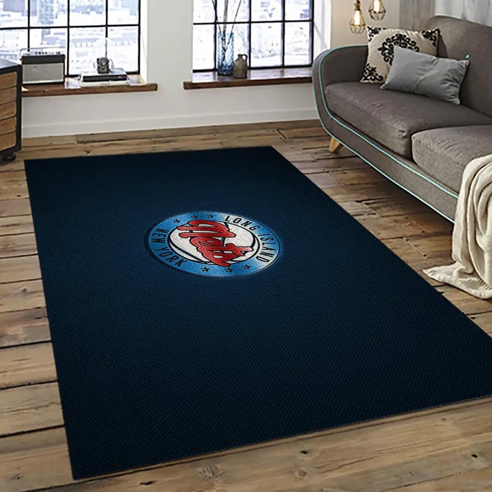 Nhl new york islanders hockey team logo sport carpet rectangle area rug for living room nyi60 Rectangle Rug