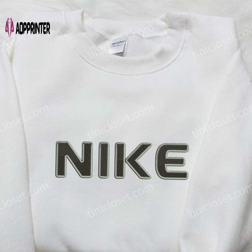 Nike inspired embroidered shirt: perfect family gifts for style & sports enthusiasts Embroidered Shirt