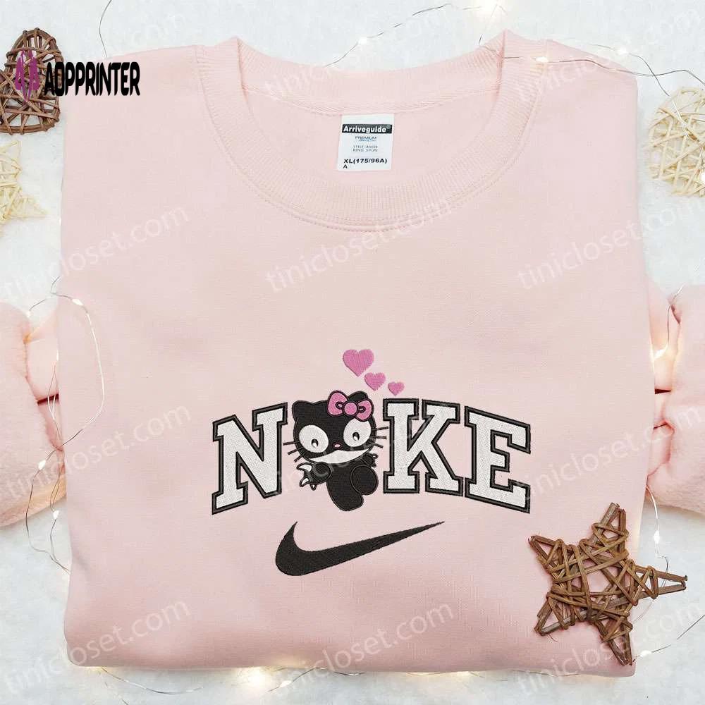 Nike x hello kitty catwoman heart shirt & valentine s day hoodie: best gift ideas Embroidered Shirt