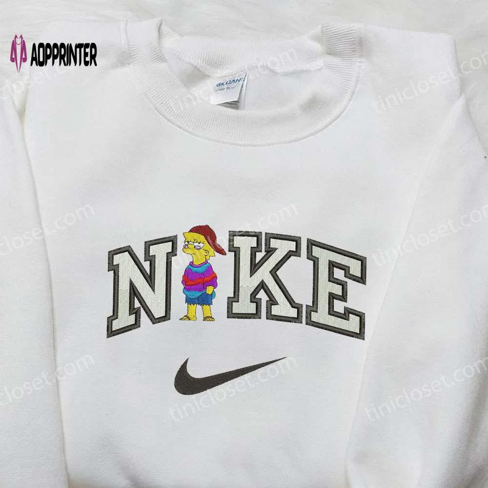 Nike x lisa marie simpson embroidered shirt – the simpson cartoon collaboration Embroidered Shirt