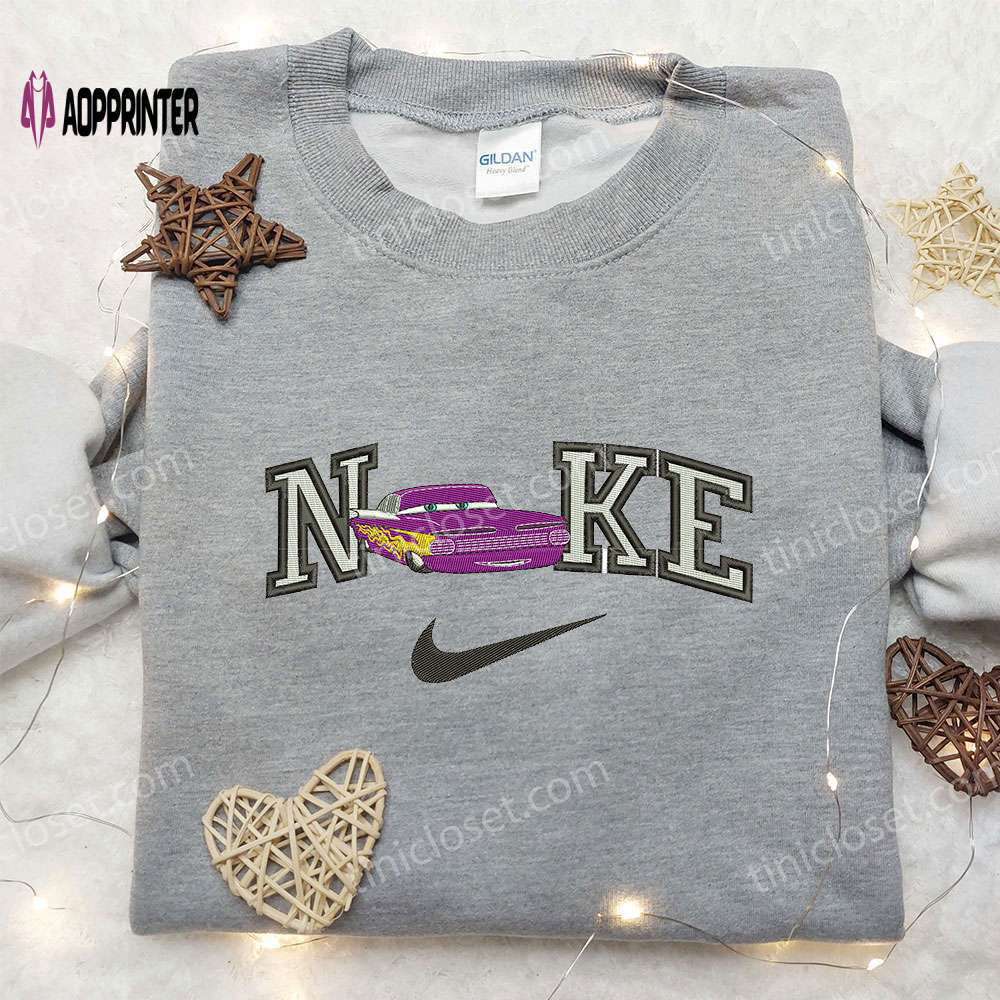Nike x ramone embroidered sweatshirt pixar cars disney shirt nike inspired embroidered shirt Embroidered Shirt