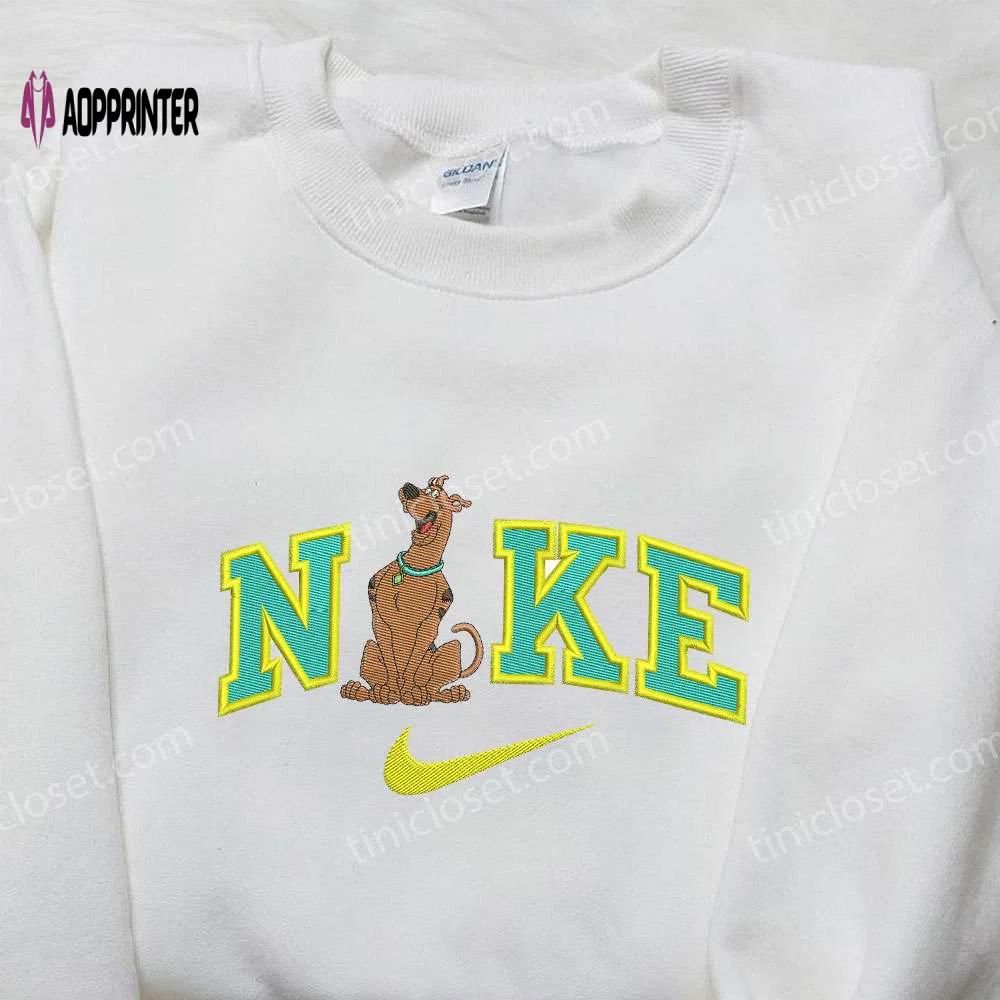 Nike x scooby doo embroidered sweatshirt & shirt – unique collaboration for fans Embroidered Shirt