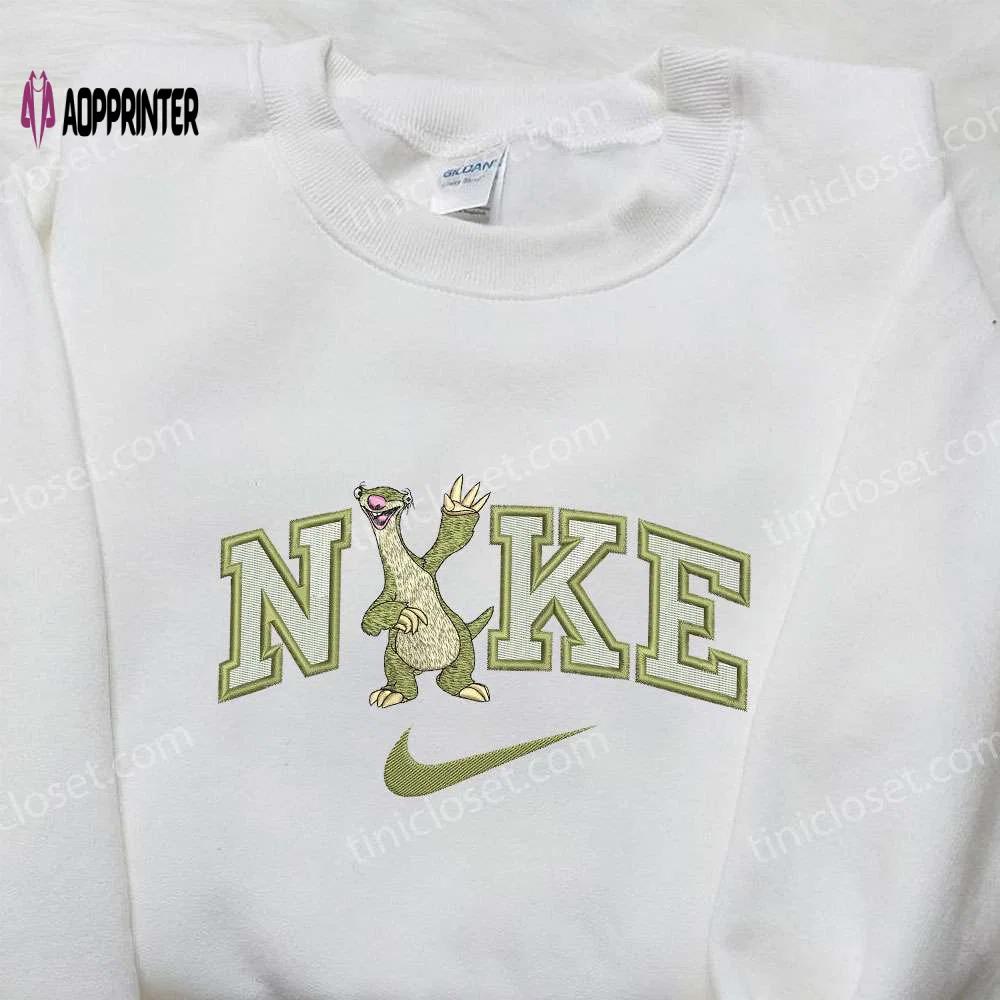 Nike x sid ice age & disney embroidered shirts – customizable nike apparel for trendsetters Embroidered Shirt