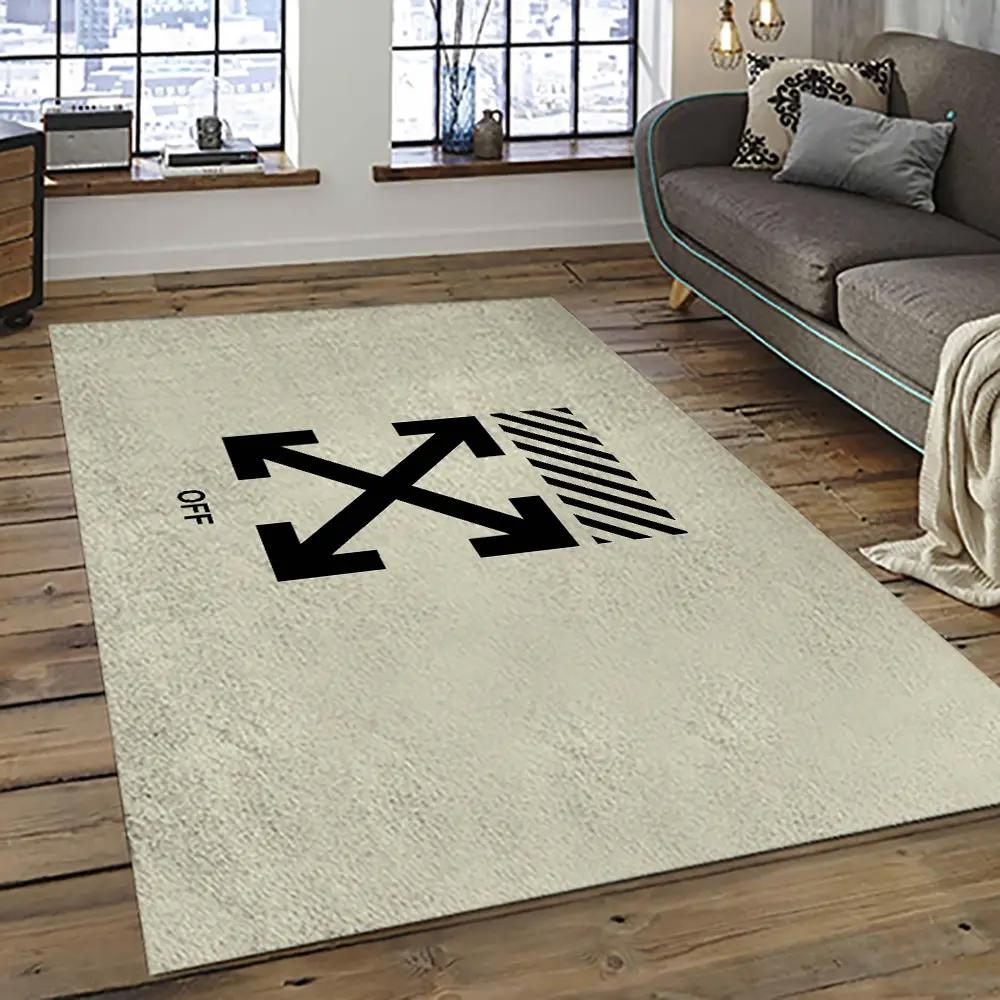 Off white fashion carpet rectangle area rug for living room bedroom decor owt39 Rectangle Rug