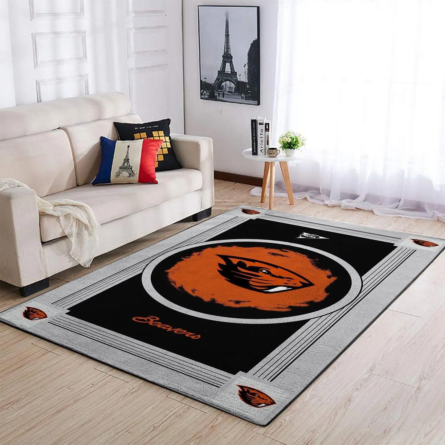 Oregon state beavers area rugs ncaa living room carpet 200303113 3 Rectangle Rug