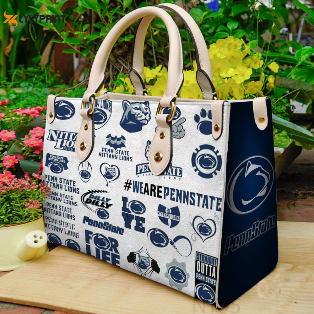 Penn state nittany lions leather handbag gift for women 2660 Women Leather Hand Bag
