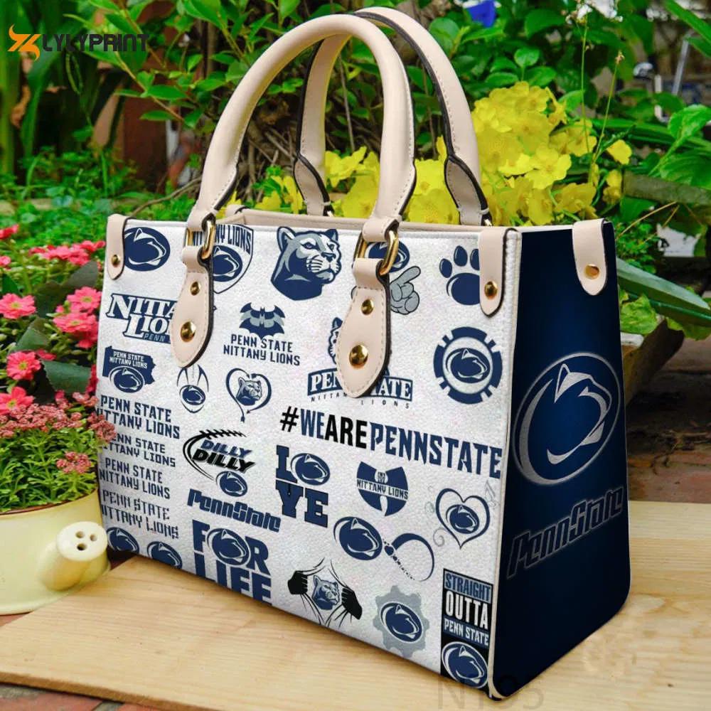 Penn state nittany lions leather handbag gift for women 4169 Women Leather Hand Bag