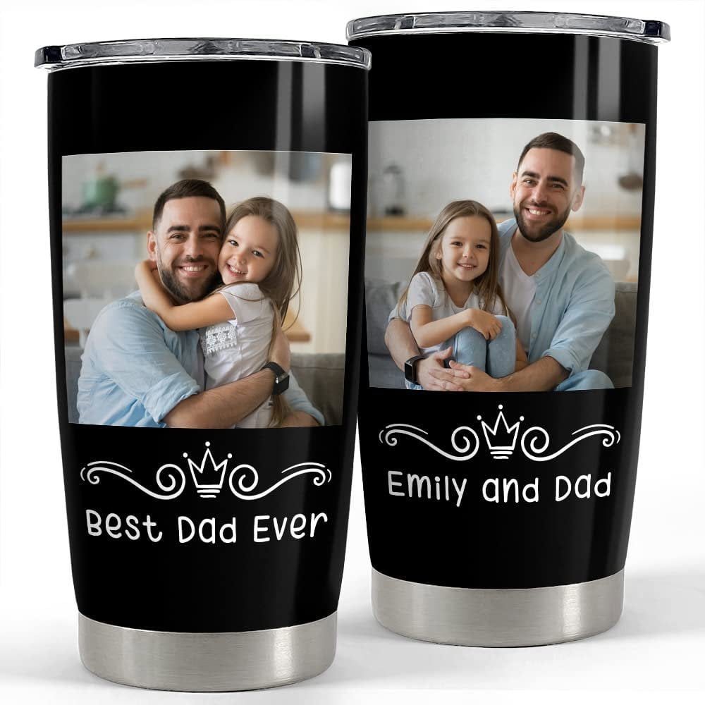 Personalized photo tumbler for dad gift on father day family gift Personalized Tumbler