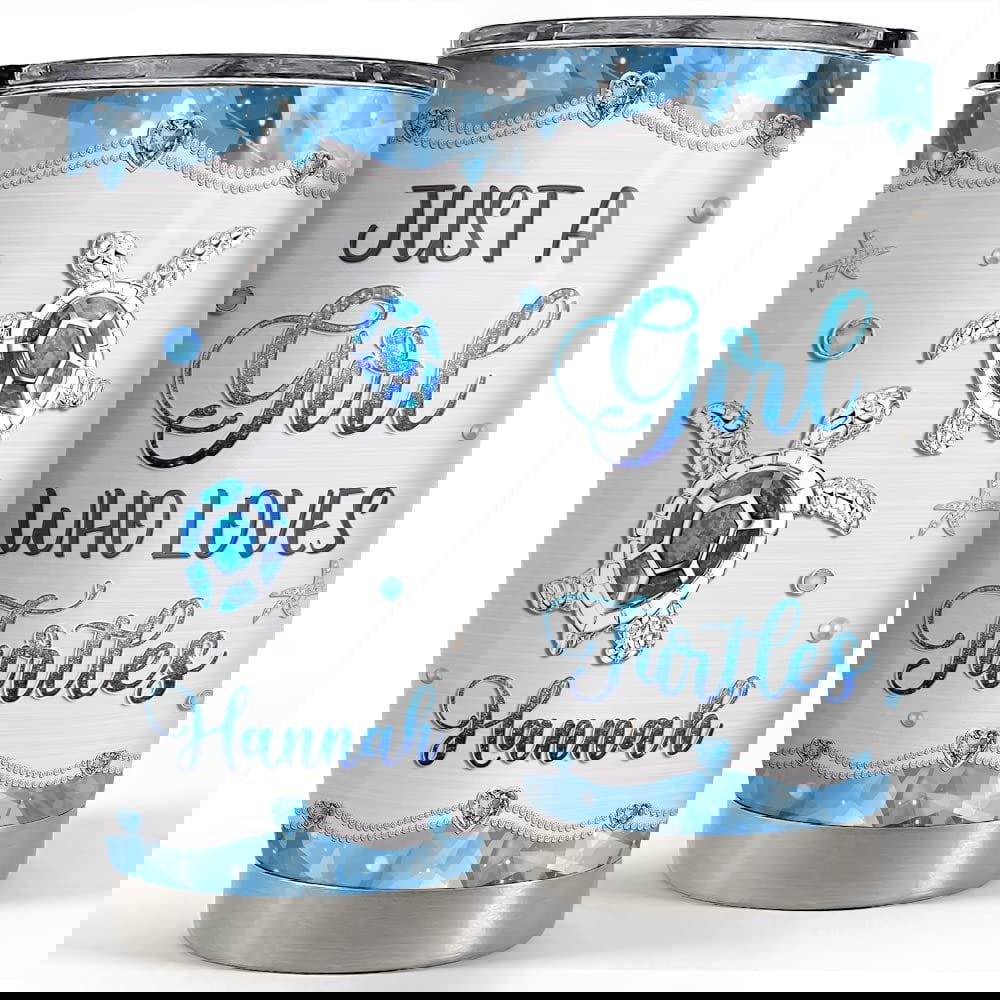 Personalized sea turtle tumbler jewelry style turtles animal lover Personalized Tumbler