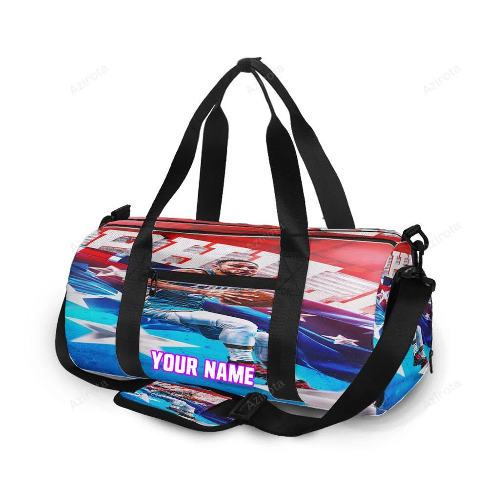 Philadelphia 76ers ben simmons flag personalized name travel bag gym bag 2188 Travel Bag