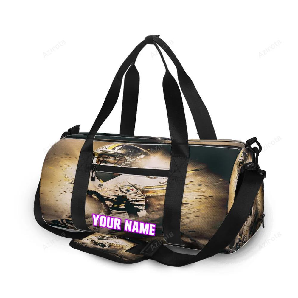 Pittsburgh steelers antonio brown no84 personalized name travel bag gym bag 1407 Travel Bag