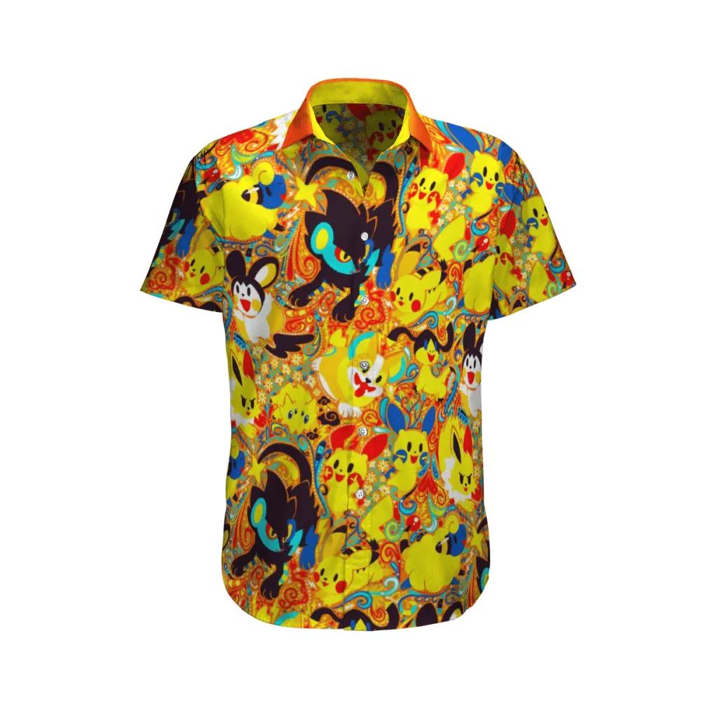 Pokemon yellow color hawaii shirt summer 2023 hot Hawaii Shirt