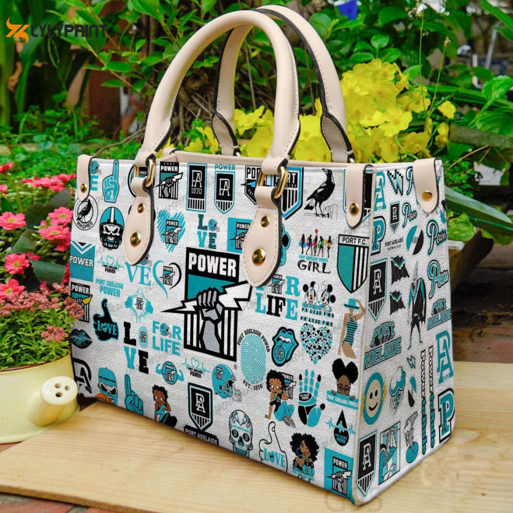 Port adelaide leather handbag gift for women 4362 Women Leather Hand Bag